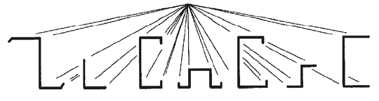 engineering drawing of secondary metal framing system