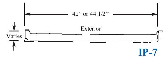 engineering drawing of ip-7 insulated metal wall panels